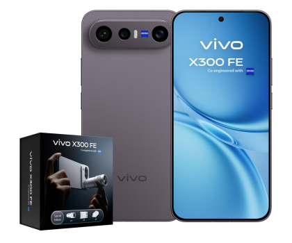 Smartfon vivo X300 FE 5G 12/512GB 120Hz Czarny BOX Zestaw fotograficzny
